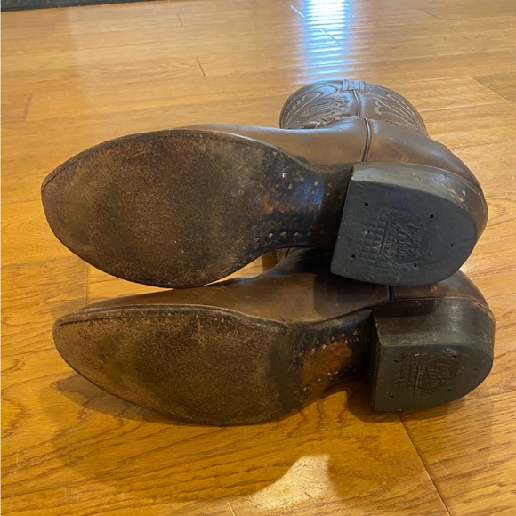 Tony Lama Brown Western Women’s Cowboy Boots - Picture 9 of 10